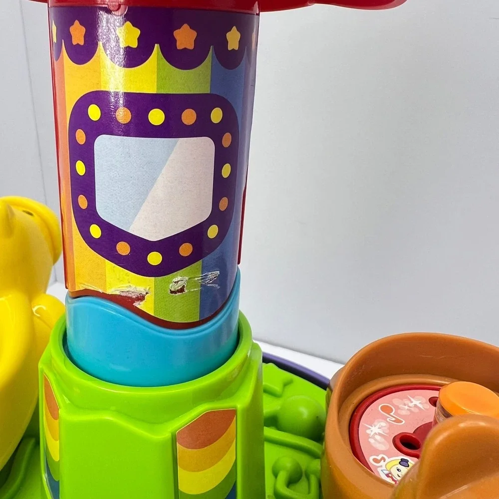VTech Go Go Smart Friends Carousel Toy‎ Spin Lights MagicPoint Learning Fun